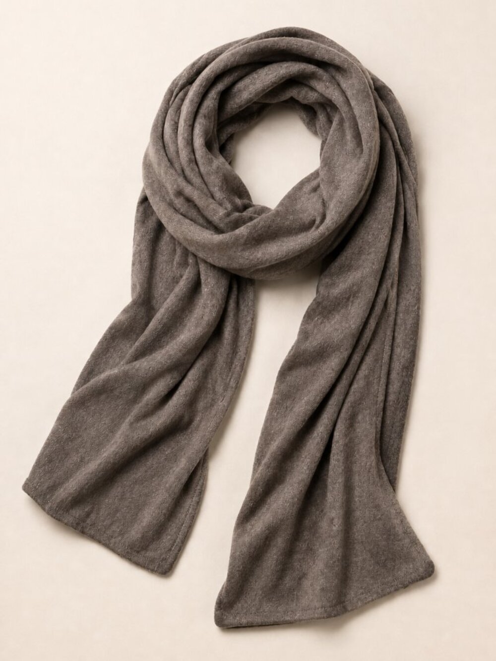 Jersey Scarf - Heathered Brown